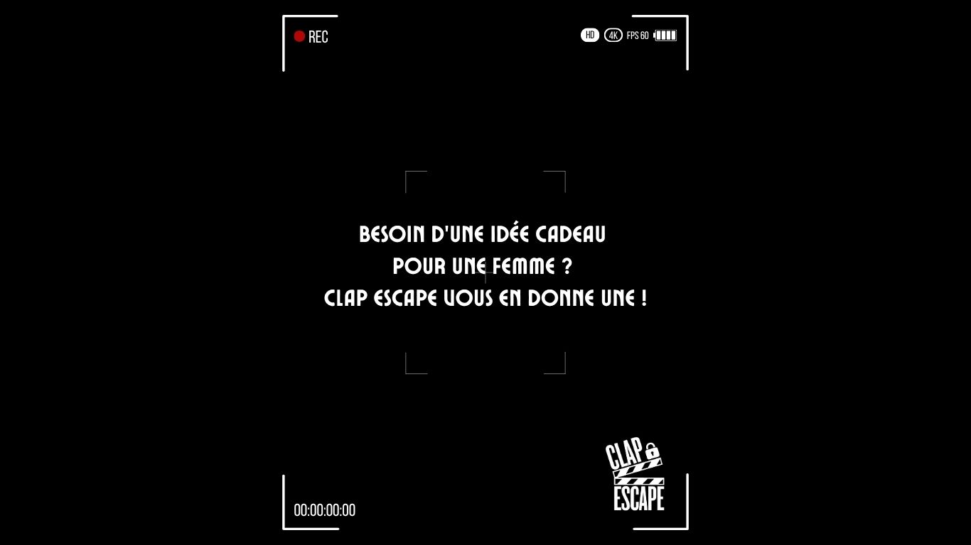 Besoin d'une idée cadeau femme à Lyon ? Découvrez l'univers de Clap Escape. Escape games immersifs et décors de cinéma : le cadeau insolite parfait pour toutes les occasions. Cliquez ici !