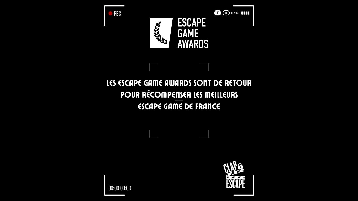 Les Escape Game Awards reviennent ! Découvrez les meilleures salles de France récompensées cette année. Qui décrochera le graal ? Suivez le palmarès et trouvez votre prochaine aventure !