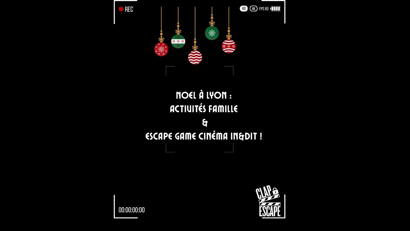 Vivez un Noël magique à Lyon ! Découvrez nos activités en famille et plongez dans un escape game cinéma inédit. Émotions et souvenirs garantis pour petits et grands.